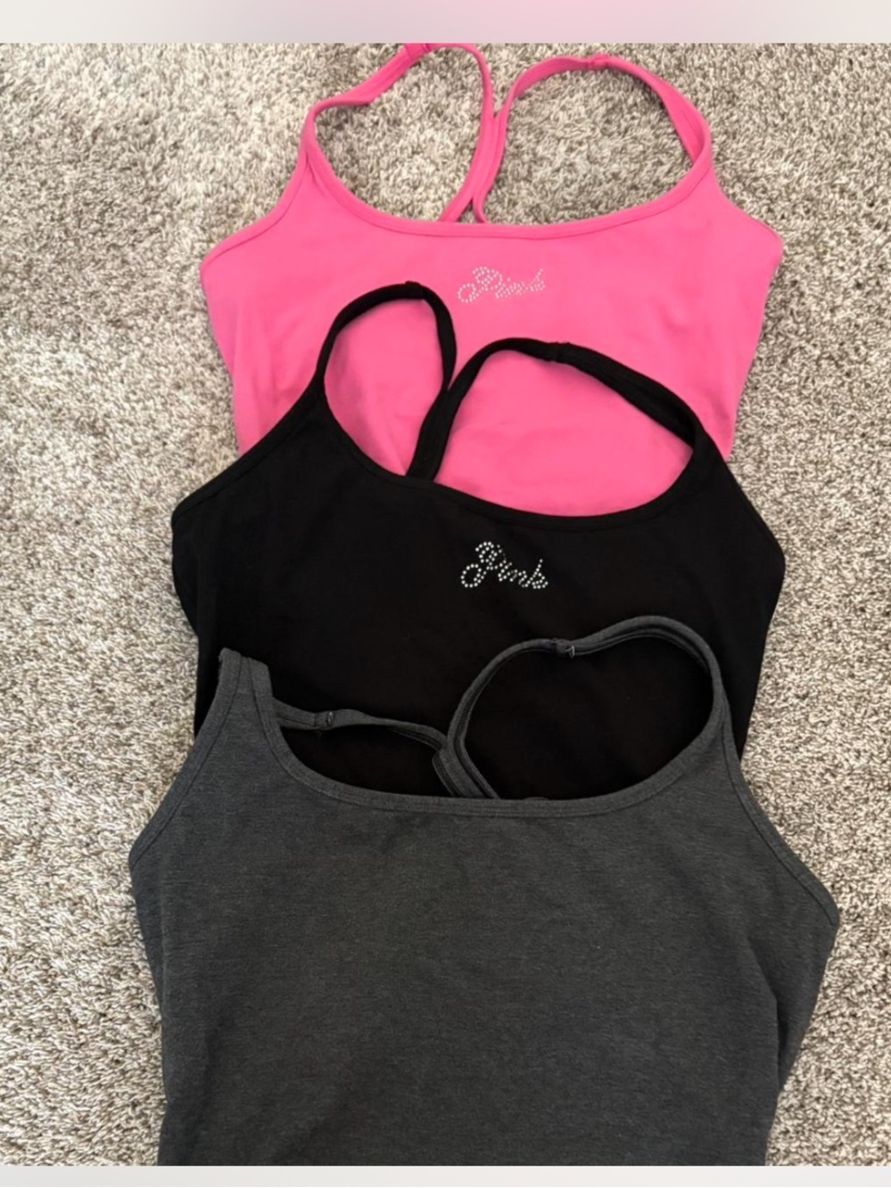 Victoria’s Secret Rhinestone Tank Top Bundle Size Medium